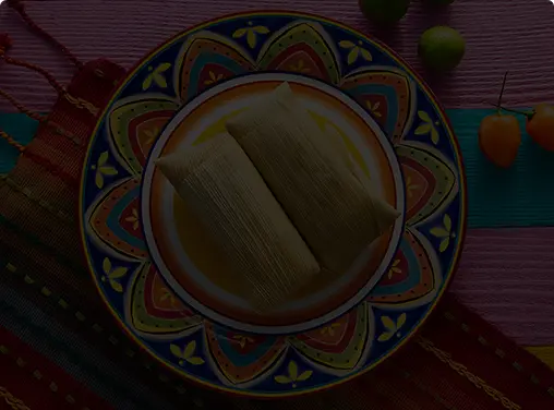 Plate with tamales