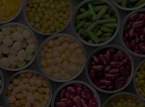 Cans of preserved food